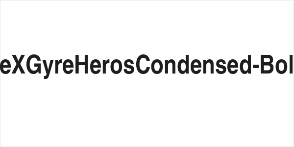 TeXGyreHerosCondensed-Bold Logo