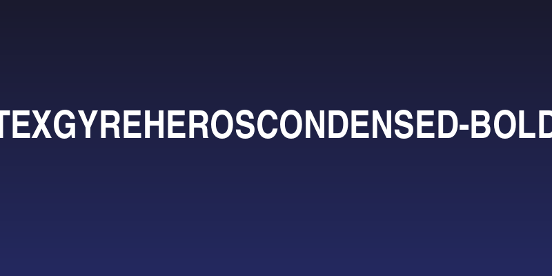 TeXGyreHerosCondensed-Bold Social Header