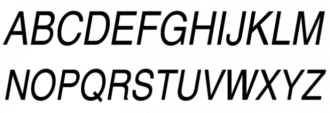 TeXGyreHerosCondensed-Italic Fuentes MAYÚSCULAS