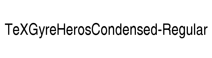 TeXGyreHerosCondensed-Regular Font
