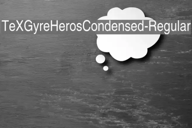 TeXGyreHerosCondensed-Regular Font examples
