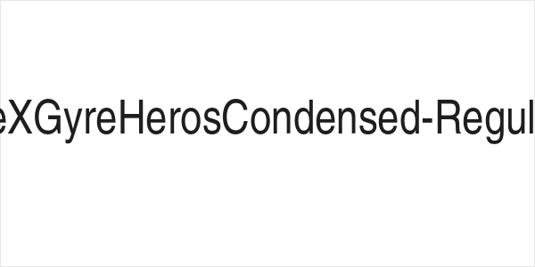 TeXGyreHerosCondensed-Regular Logo