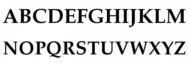 TeXGyrePagella-Bold Fonte MAIÚSCULAS