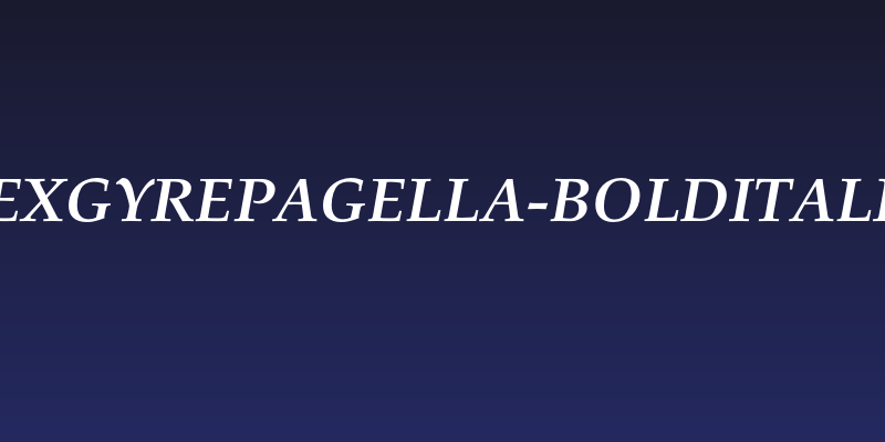 TeXGyrePagella-BoldItalic Social Header