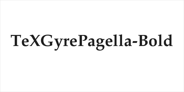TeXGyrePagella-Bold Logo