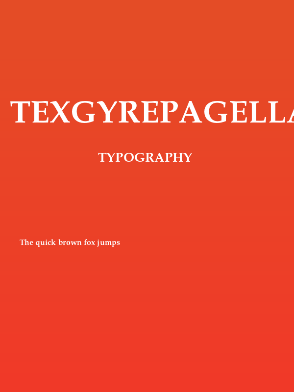 TeXGyrePagella-Bold Poster