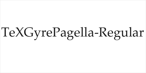 TeXGyrePagella-Regular Logo
