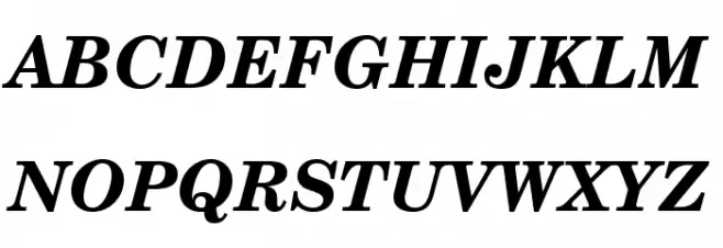 TeXGyreSchola-BoldItalic Schriftart Groß