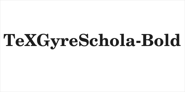 TeXGyreSchola-Bold Logo