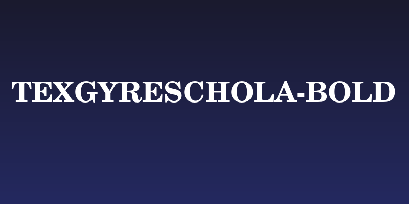 TeXGyreSchola-Bold Social Header