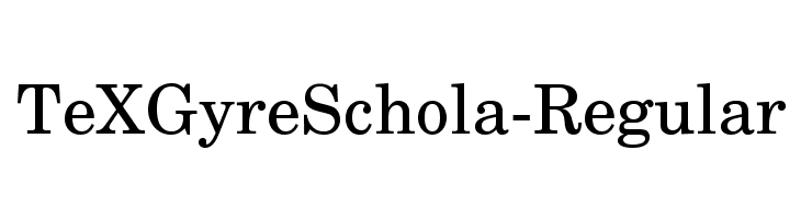 TeXGyreSchola-Regular Font