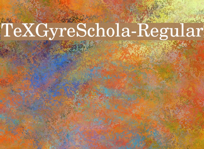 TeXGyreSchola-Regular Font examples