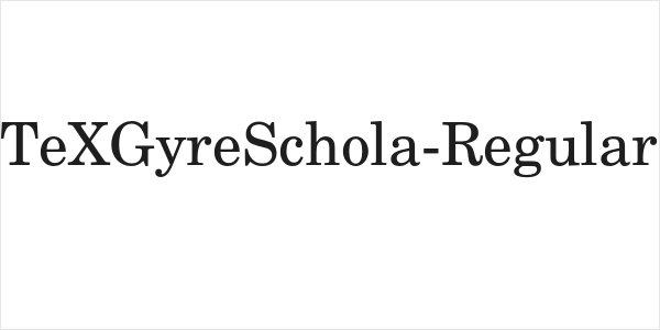TeXGyreSchola-Regular Logo