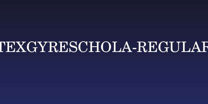 TeXGyreSchola-Regular Social Header