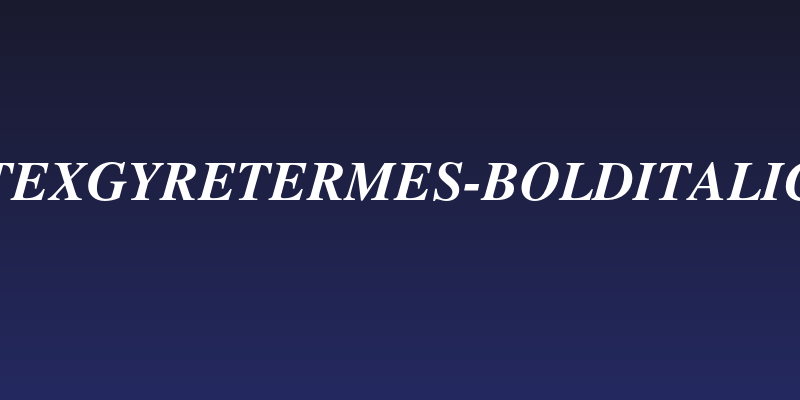 TeXGyreTermes-BoldItalic Social Header
