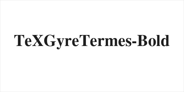 TeXGyreTermes-Bold Logo