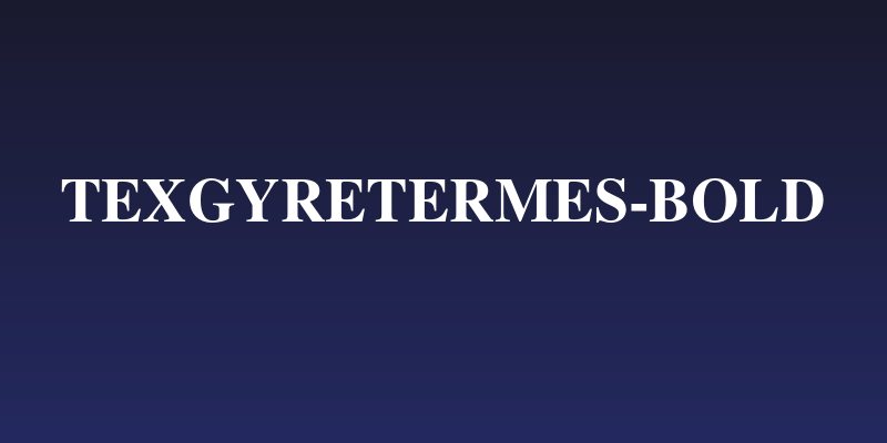 TeXGyreTermes-Bold Social Header