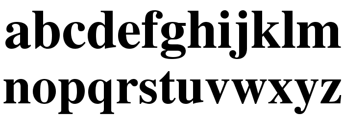 TeXGyreTermes-Bold Font LOWERCASE
