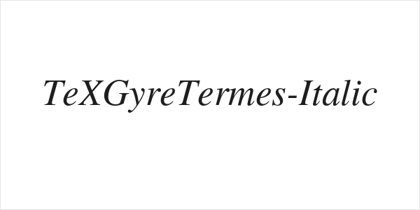 TeXGyreTermes-Italic Logo