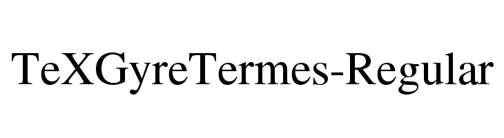 TeXGyreTermes-Regular Font
