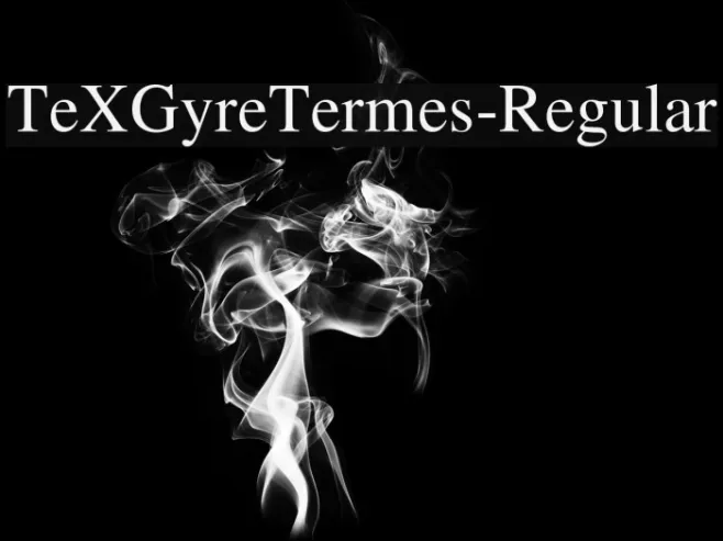 TeXGyreTermes-Regular Example 3