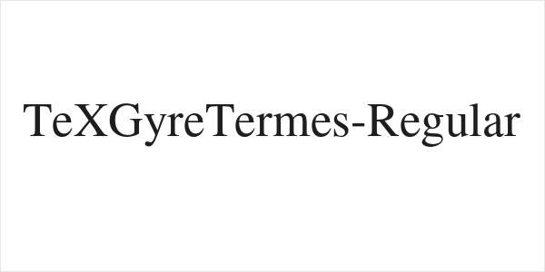 TeXGyreTermes-Regular Logo