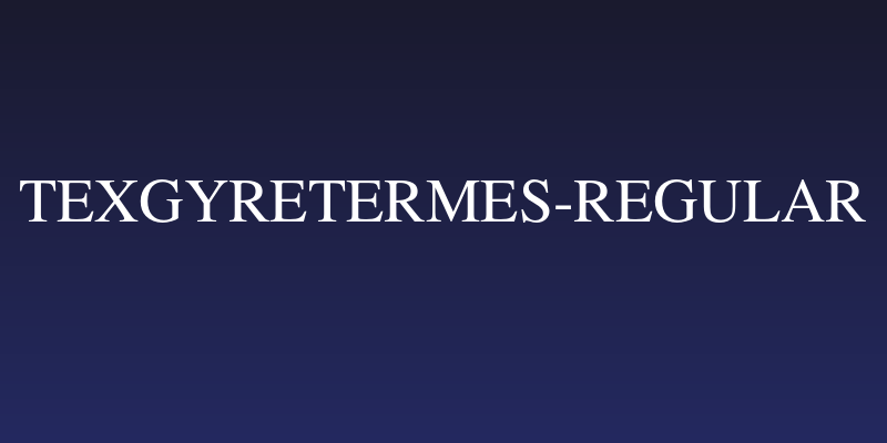 TeXGyreTermes-Regular Social Header