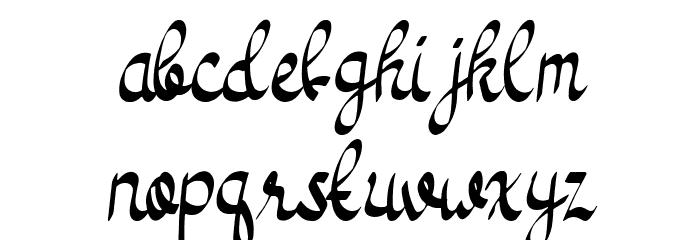 Tea Bag Font LOWERCASE