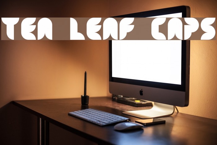 Tea Leaf Caps Font examples