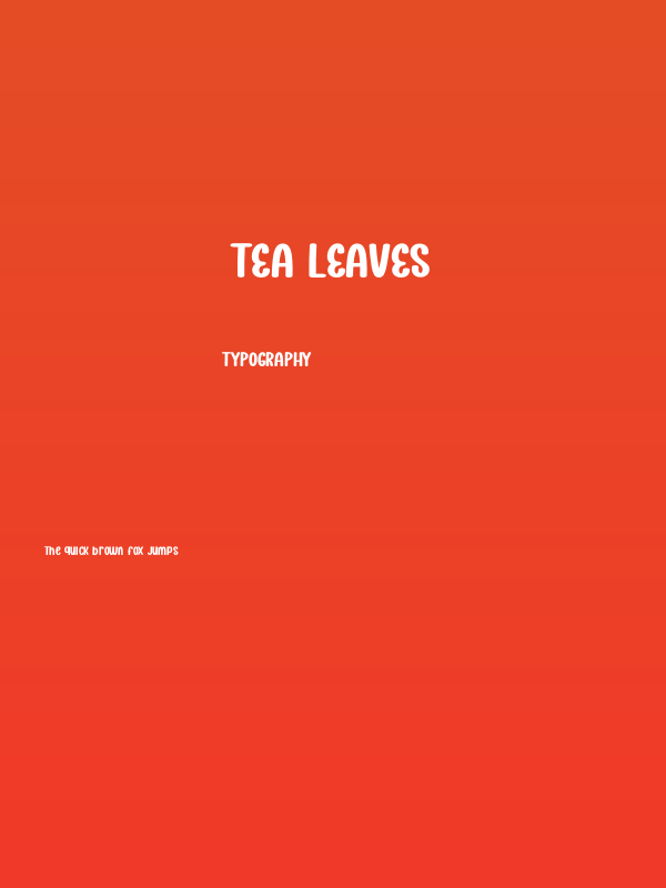 Tea Leaves Poster