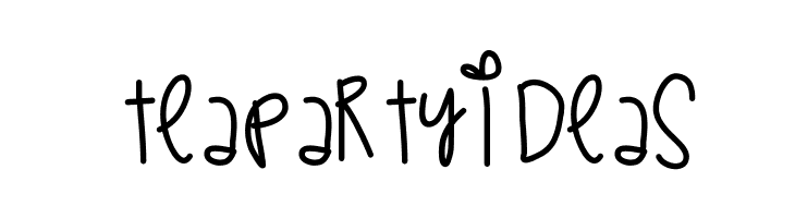 TeaPartyIdeas  フリーフォントのダウンロード