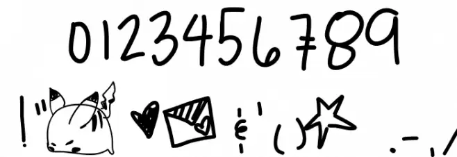 TeaPartyIdeas Font OTHER CHARS