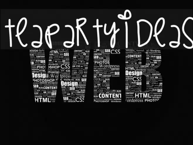 TeaPartyIdeas Font examples