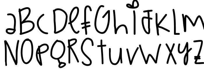TeaPartyIdeas Font LOWERCASE