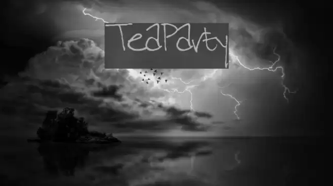 TeaParty Font examples