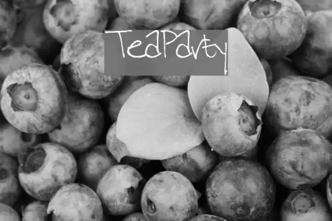 TeaParty Font examples