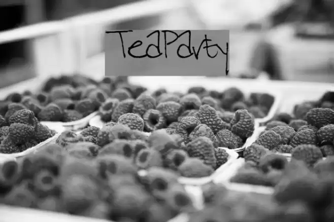 TeaParty Font examples