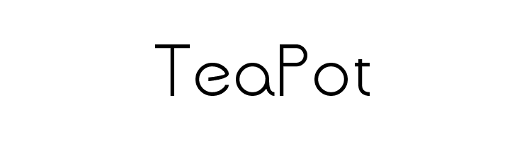 TeaPot  Frei Schriftart Herunterladen