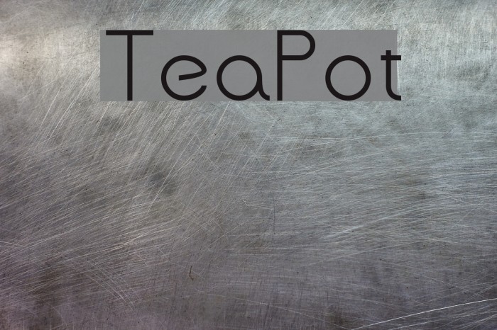 TeaPot Font examples