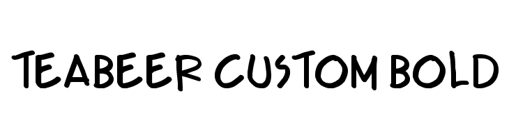 Teabeer Custom Bold Font