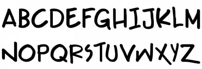 Teabeer Custom Bold Schriftart Groß