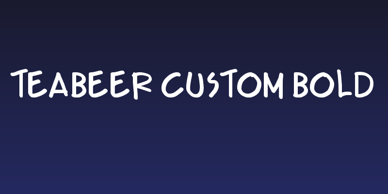 Teabeer Custom Bold Social Header