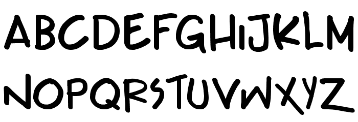 Teabeer Custom Bold Font LOWERCASE
