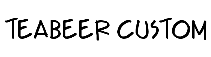 Teabeer Custom Font