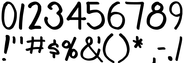 Teabeer Custom Font OTHER CHARS