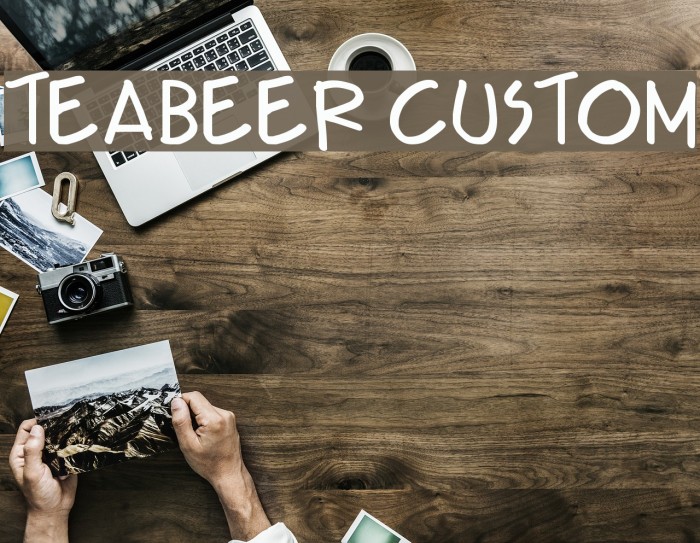 Teabeer Custom Font examples