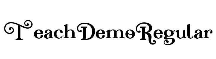 Teach Demo Regular  Frei Schriftart Herunterladen