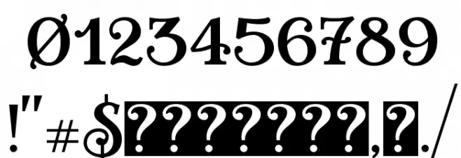 Teach Demo Regular Font OTHER CHARS