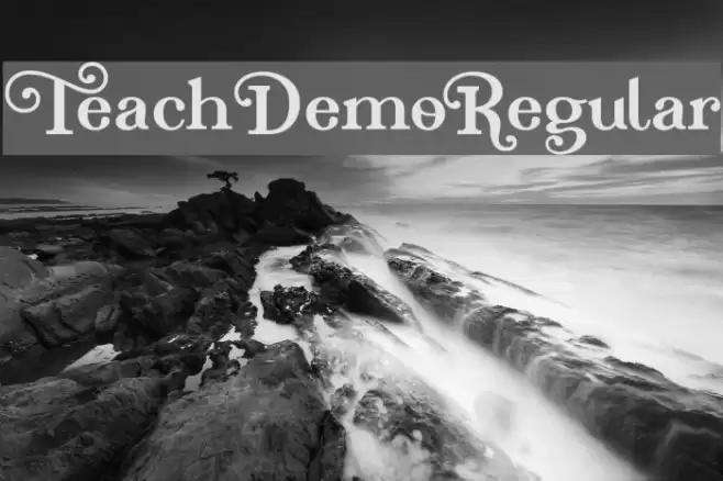 TeachDemo-Regular Font examples