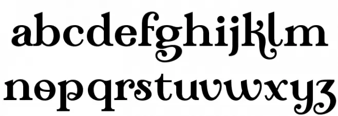 TeachDemo-Regular फ़ॉन्ट लोअरकेस